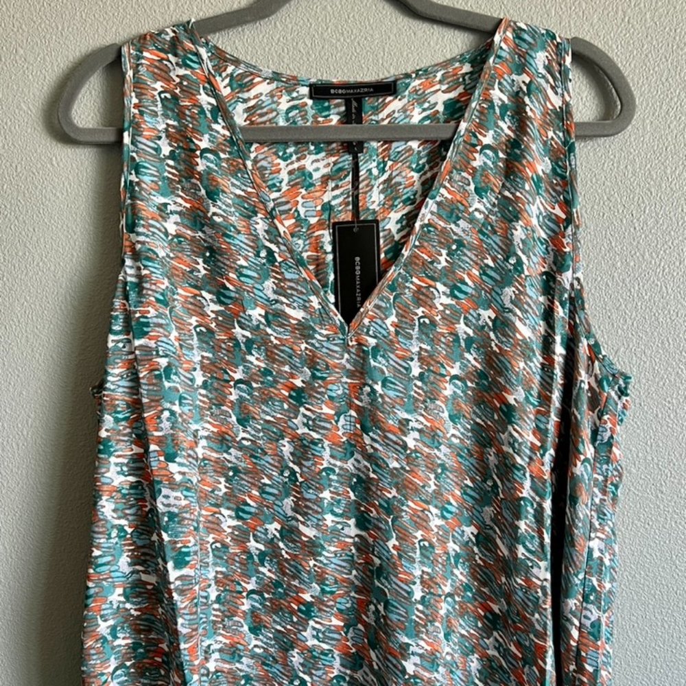 BCBG Maxazria Multicolor Sleeveless Shell